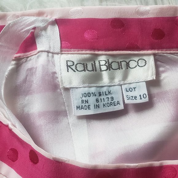 Vintage Raul Blanco striped midi skirt size 10 - Picture 4 of 4